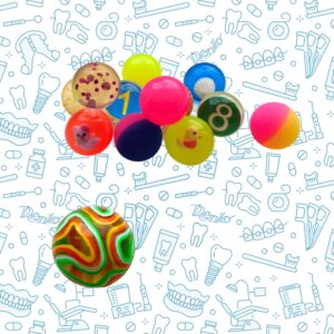 Gekleurde stuiterballen