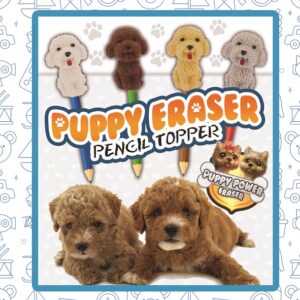 Puppy penciltop eraser V-51-W