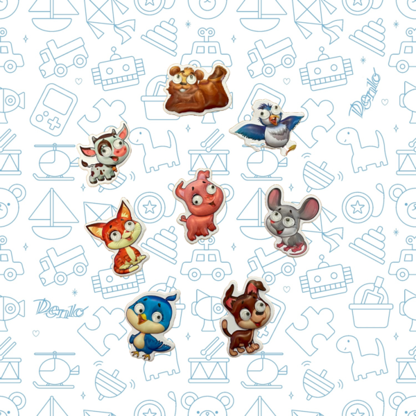 DNL002 Animal Googlies Stickers Denlo